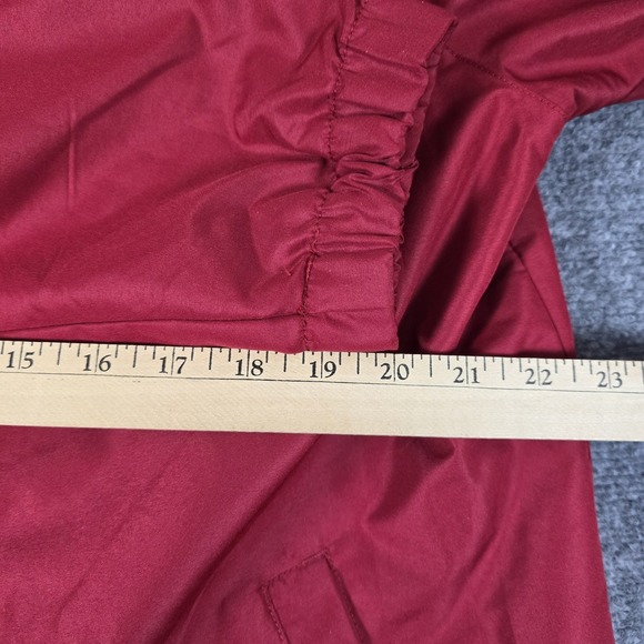 IZOD Windbreaker Jacket‎ Mens XL Red Full Zip Lightweight Golf Plaid Lining - Picture 8 of 16